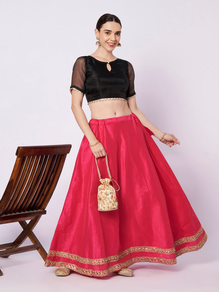 Organza Embellished Readymade Blouse