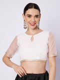 Organza Embellished Readymade Blouse
