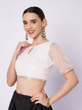 Organza Embellished Readymade Blouse