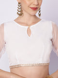 Organza Embellished Readymade Blouse