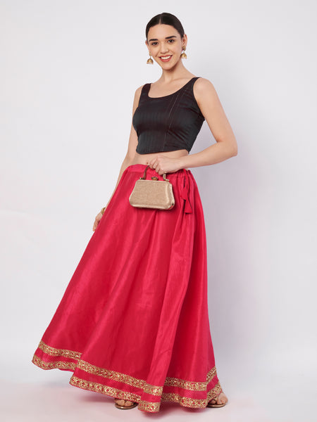 Silk Blend Striped Readymade Corset Blouse