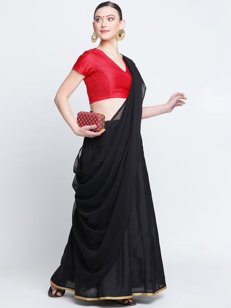 Silk Blend Stretchable Readymade blouse