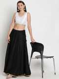 Silk Blend Embellished Crop Top