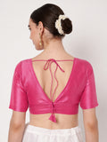 Chroma Solid V-neck Padded Readymade Blouse