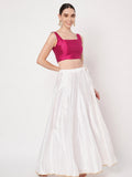 Silk Blend Padded Stretchable Readymade Blouse