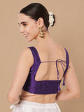 Silk Blend Padded Stretchable Readymade Blouse