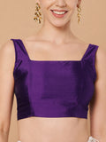 Silk Blend Padded Stretchable Readymade Blouse