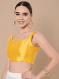 Silk Blend Padded Stretchable Readymade Blouse