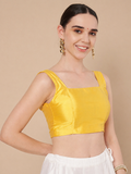 Silk Blend Padded Stretchable Readymade Blouse