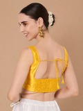 Silk Blend Padded Stretchable Readymade Blouse