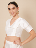 Silk Blend Zari Embroidered Readymade blouse
