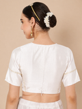 Silk Blend Zari Embroidered Readymade blouse