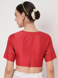 Silk Blend Zari Embroidered Readymade blouse
