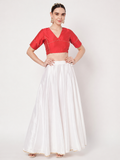 Silk Blend Zari Embroidered Readymade blouse