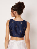 Dupion Hand Block Printed Readymade Blouse
