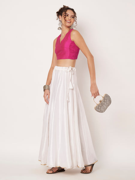 Silk Blend Stretchable Readymade Blouse