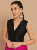 Silk Blend Stretchable Readymade Blouse