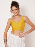 Silk Blend Stretchable Spaghetti Readymade Blouse