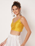 Silk Blend Stretchable Spaghetti Readymade Blouse