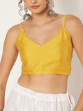 Silk Blend Stretchable Spaghetti Readymade Blouse