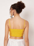 Silk Blend Stretchable Spaghetti Readymade Blouse