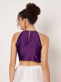 Silk Blend Embellished Stretchable Readymade Blouse