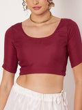 Cotton Solid Stretchable Blouse