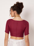 Cotton Solid Stretchable Blouse