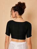 Cotton Solid Stretchable Blouse