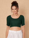 Cotton Solid Stretchable Blouse