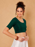 Cotton Solid Stretchable Blouse