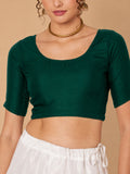 Cotton Solid Stretchable Blouse