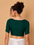 Cotton Solid Stretchable Blouse
