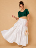 Cotton Solid Stretchable Blouse