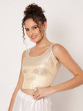 Silk Brocade Readymade Corset Blouse