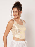 Silk Brocade Readymade Corset Blouse
