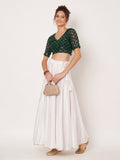 Georgette Sequin Embroidered Readymade Blouse