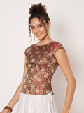 Silk Brocade Readymade Koti Blouse