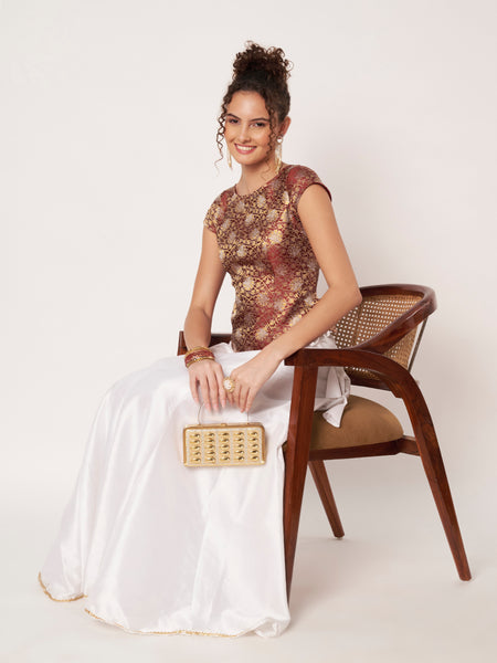 Silk Brocade Readymade Koti Blouse