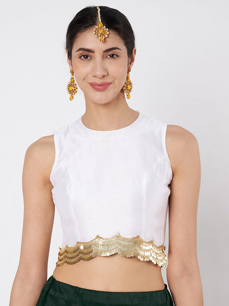 Chroma Sequin Embellished Crop Top