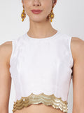 Chroma Sequin Embellished Crop Top