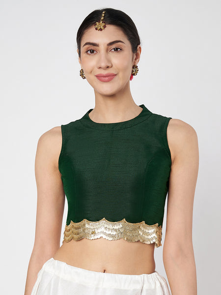 Chroma Sequin Embellished Crop Top