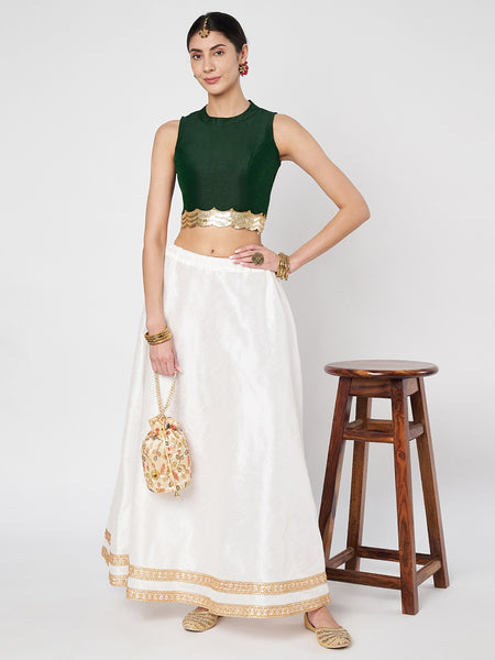 Chroma Sequin Embellished Crop Top
