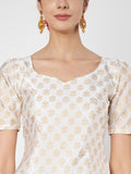 Silk Blend Block Printed Top