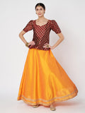Silk Blend Block Printed Top