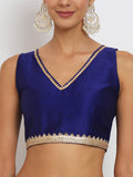 Dupion Embellished Crop Top