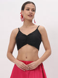 Chroma Spaghetti Back Tie Padded Crop Top