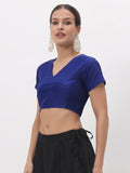 Silk Blend Stretchable Crop Top