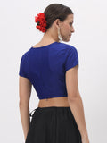 Silk Blend Stretchable Crop Top