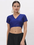 Silk Blend Stretchable Crop Top